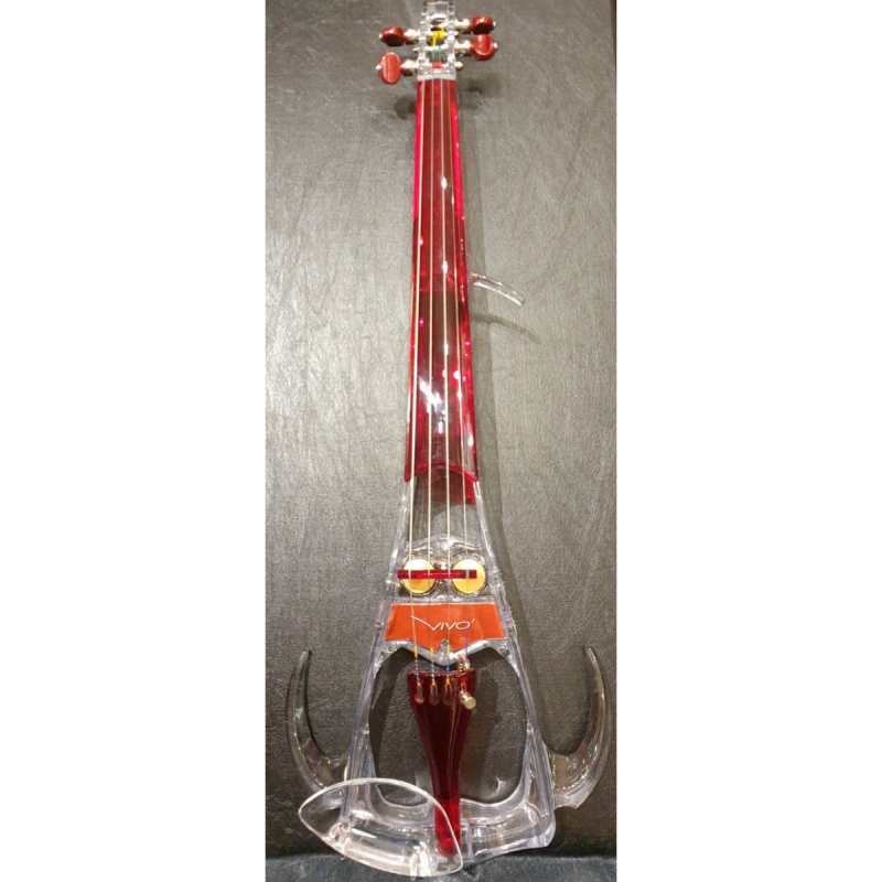 Ted Brewer Vivo 2 Red 4-String Electric Violin - Image 2