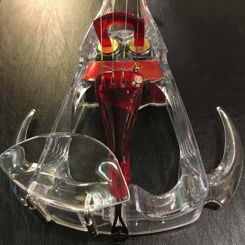 Ted Brewer Vivo 2 Red 4-String Electric Violin - Image 6