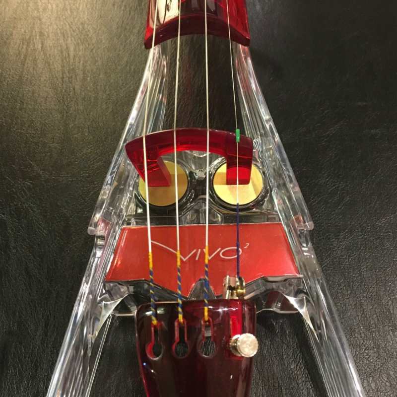 Ted Brewer Vivo 2 Red 4-String Electric Violin - Image 8