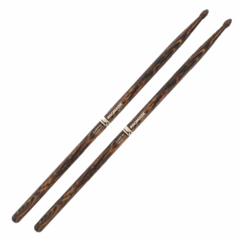 ProMark 5A Firegrain Hickory Wood Tip Drum Sticks - Image 2