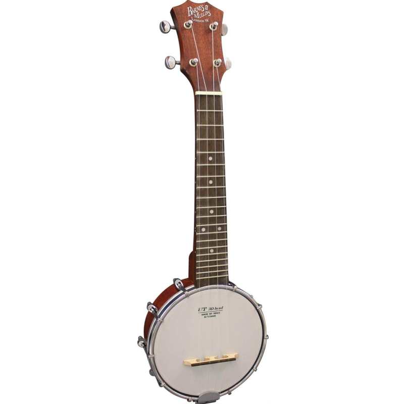 Barnes & Mullins UBJ2 Banjo Ukulele Open-back Soprano Banjolele - Image 2