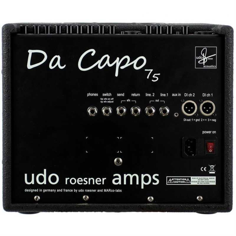 Udo Roesner Da Capo 75 Acoustic Amp with Gigbag (75W, 2-channels, 8-inch twin-cone type speakers) - Image 2