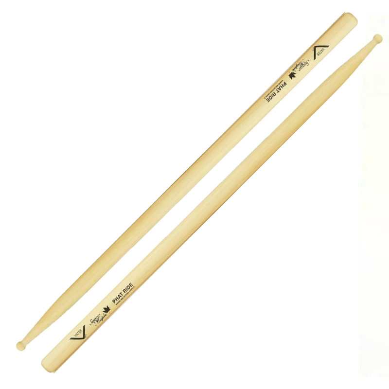 Vater VSMPTRW Phat Ride Sugar Maple Wood Tip Drum Sticks - Image 2