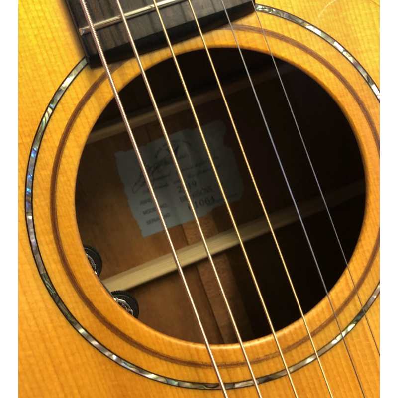 K. Yairi BM65CE Handmade Japanese Electro Acoustic Guitar in Natural - Image 7