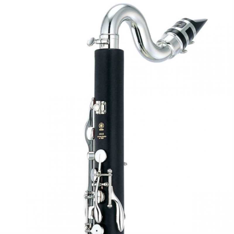 Yamaha YCL221 MK2 Student Model Bb Bass Clarinet to low Eb (inc. Mouthpiece & Case) With Matte ABS Resin Body, and Silver-plated Keys and Bell (YCL221IIS) - Image 4