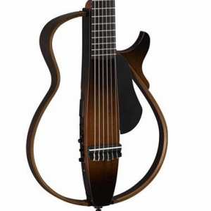 Yamaha SLG200N Nylon Silent Guitar in Tobacco Sunburst with Gig Bag