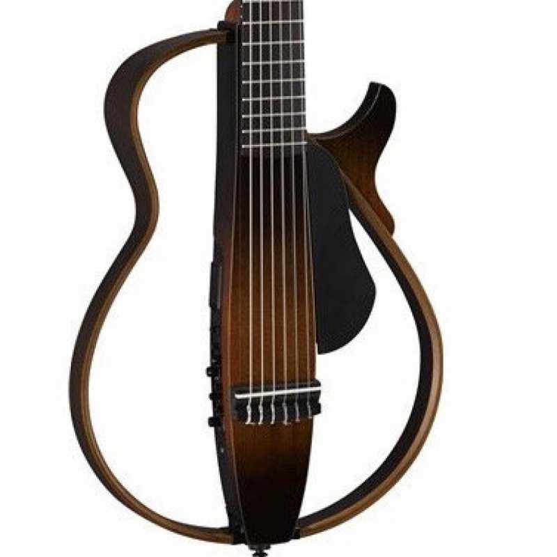 Yamaha SLG200N Nylon Silent Guitar in Tobacco Sunburst with Gig Bag