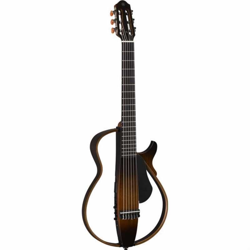 Yamaha SLG200N Nylon Silent Guitar in Tobacco Sunburst with Gig Bag - Image 2