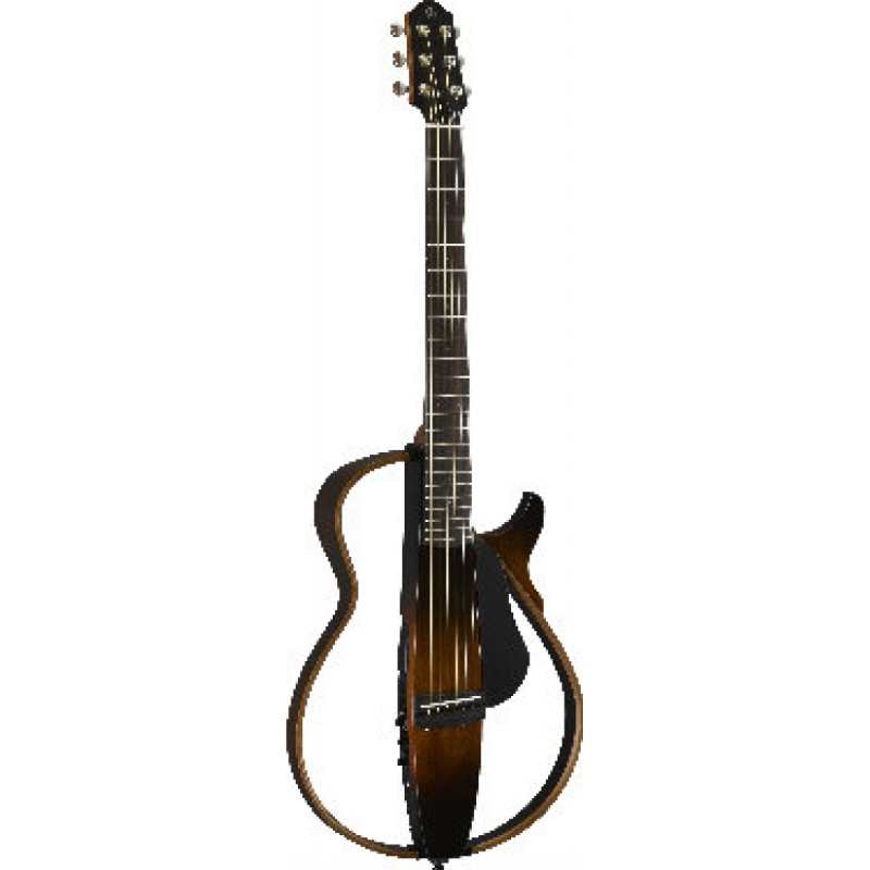 Yamaha SLG200S Steel String Silent Guitar in Tobacco Sunburst with Gig Bag - Image 3