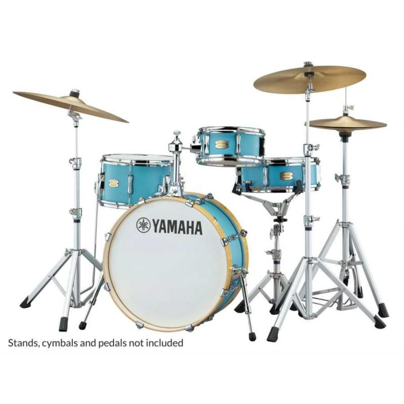 Yamaha Stage Custom Hip Drum Kit, Matte Surf Green Finish