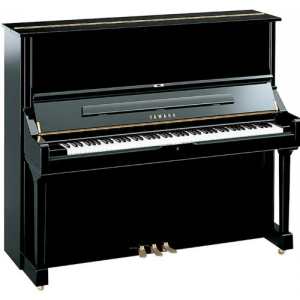 Yamaha U3 Upright Piano In Polished Black, Secondhand
