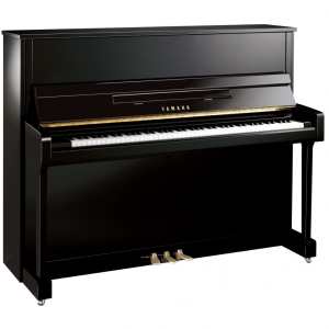 Yamaha B3 Upright Piano in Polished Ebony Black (The B3PE model in our showroom)