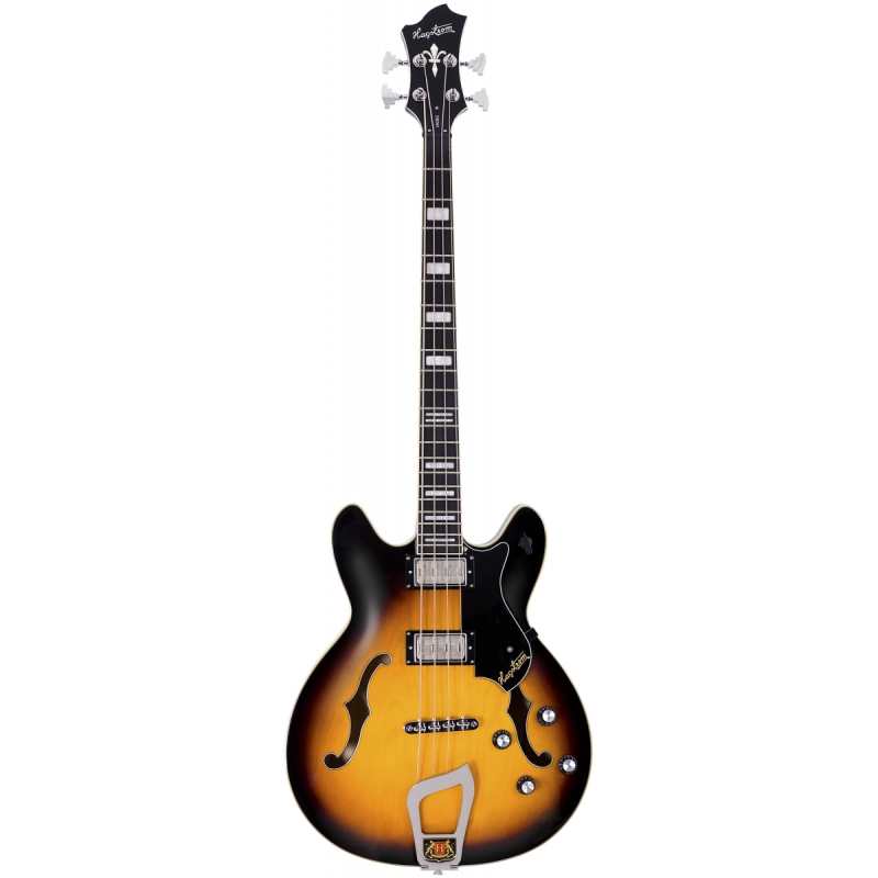 Hagstrom Viking Bass, Tobacco Sunburst, Secondhand - Image 2