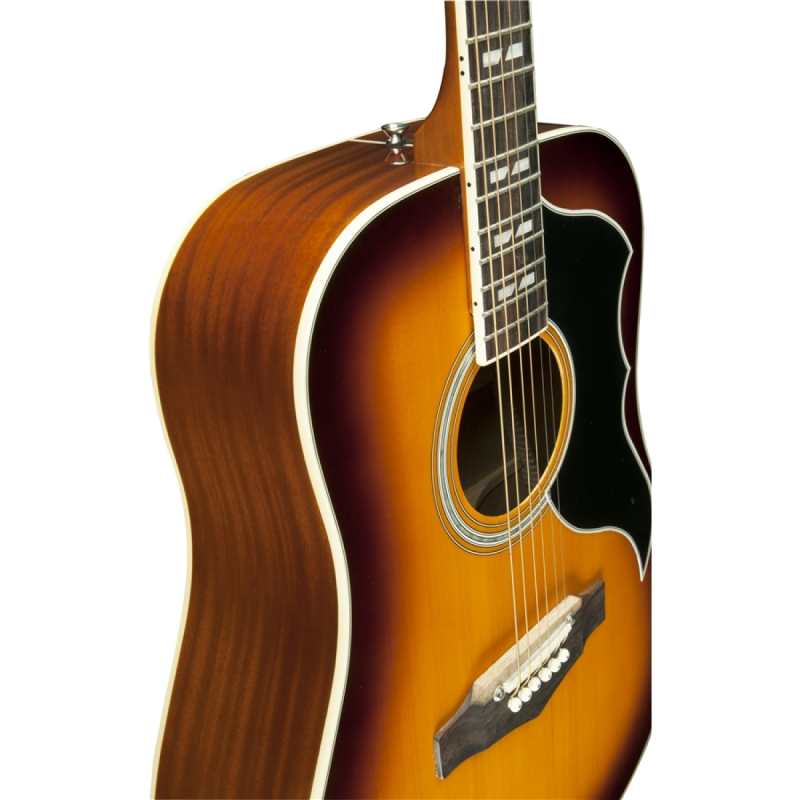 Eko Ranger VI VR EQ 6-String Electro Acoustic Guitar in Honey Burst (06216942) - Image 2