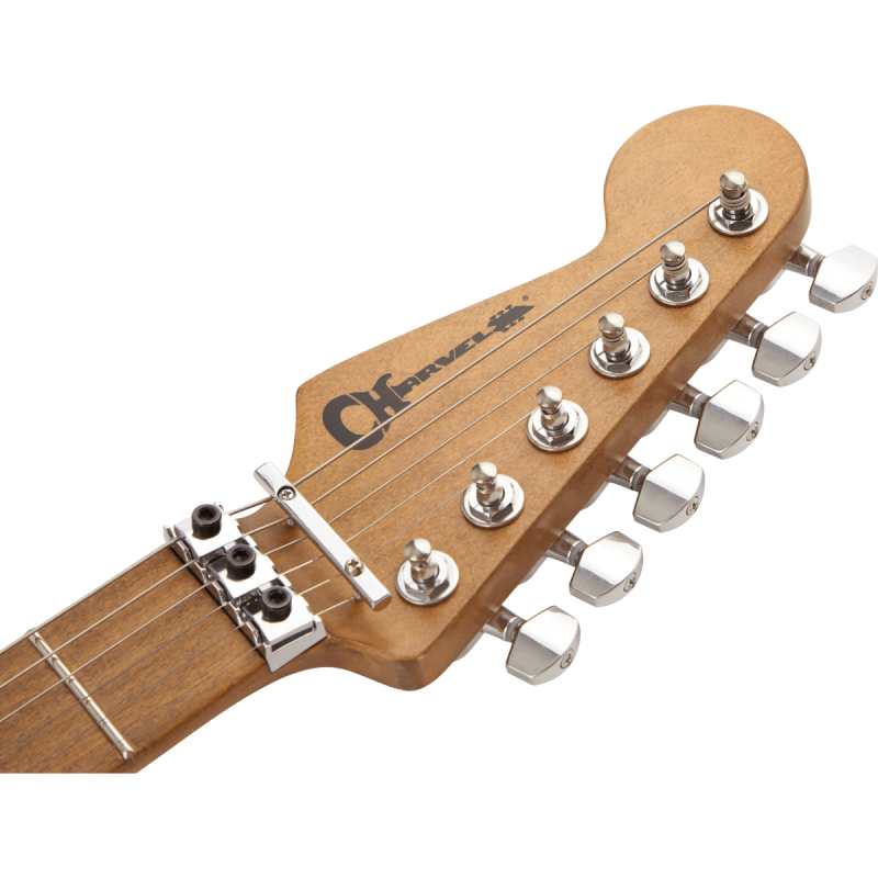 Charvel Henrik Danhage Ltd Ed Signature Pro-Mod So-Cal Style 1 HS FR M in White Relic with Hardshell Gig Bag (2966035855) - Image 3