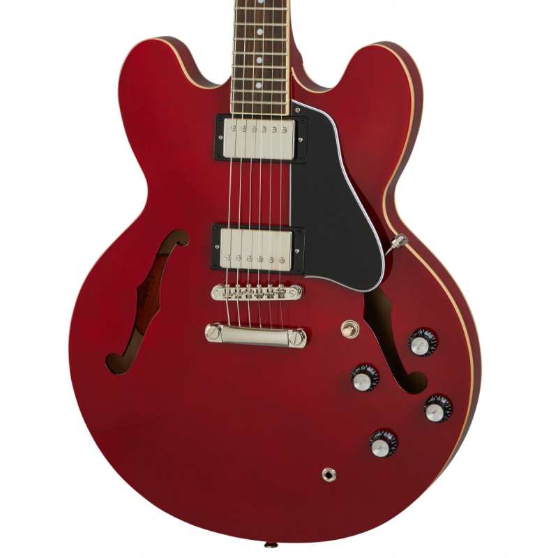 Epiphone Inspired By Gibson ES335 Double-cut Semi-hollow Body Electric Guitar in Cherry Finish