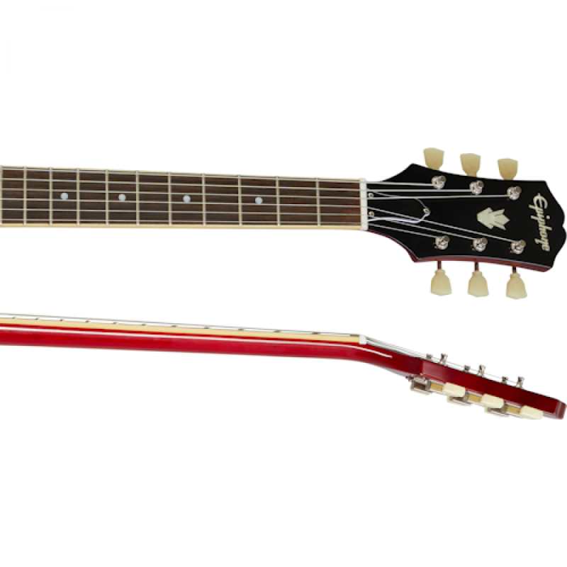Epiphone Inspired By Gibson ES335 Double-cut Semi-hollow Body Electric Guitar in Cherry Finish - Image 3
