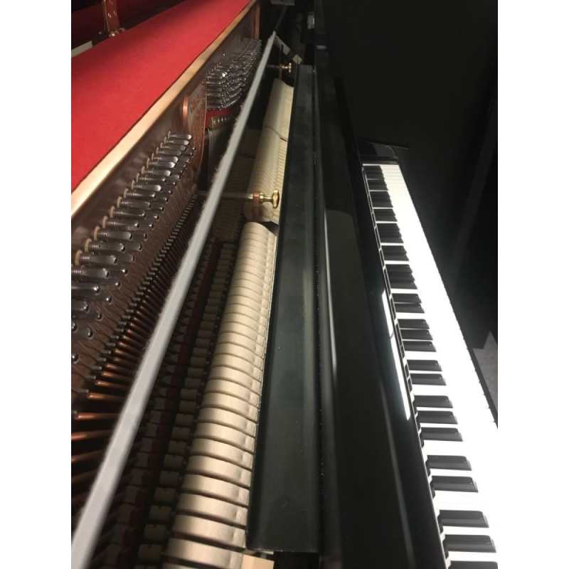 Gebr. Perzina GP112 Upright Piano in Black Polish, Secondhand - Image 4