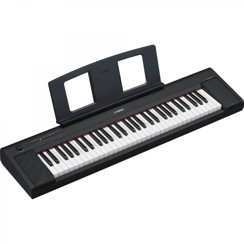 Yamaha NP-15 Piaggero Portable Piano-Style Keyboard, Black (NP15) - Image 2