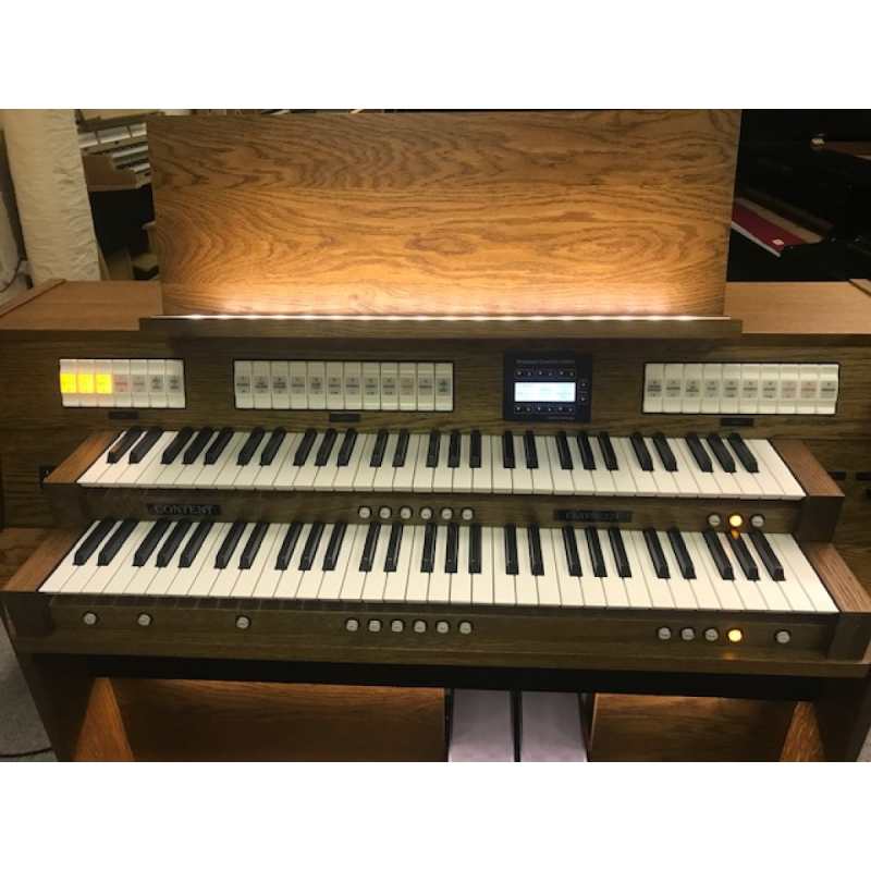 Content Clavis 224 Digital Classical Organ in Solid Dark Oak with 30-note Radiating Concave Pedalboard and Bench [UK Specification Model] - Image 7