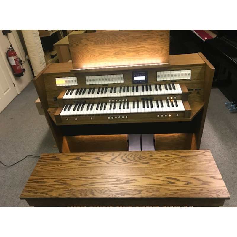 Content Clavis 224 Digital Classical Organ in Solid Dark Oak with 30-note Radiating Concave Pedalboard and Bench [UK Specification Model] - Image 6