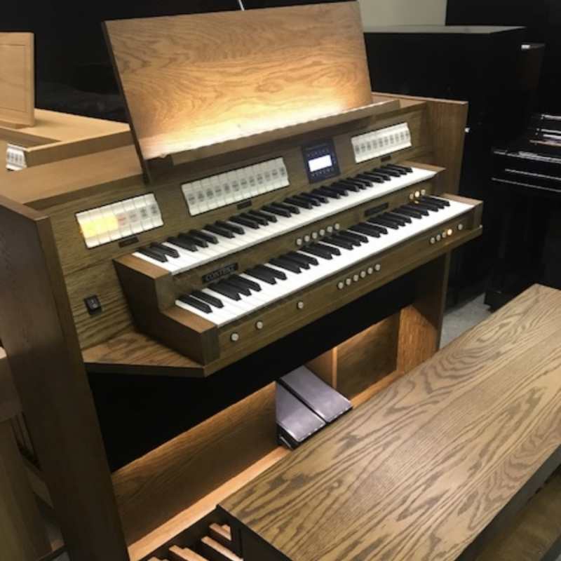 Content Clavis 224 Digital Classical Organ in Solid Dark Oak with 30-note Radiating Concave Pedalboard and Bench [UK Specification Model] - Image 5