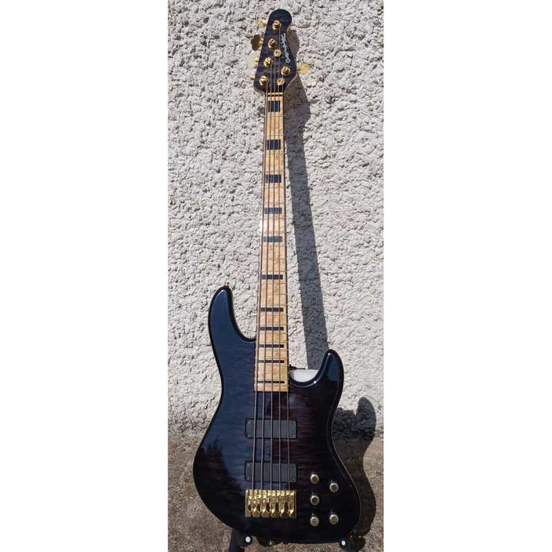 Overwater Contemporary J Series 5-String Bass, Trans Black, Secondhand - Image 6