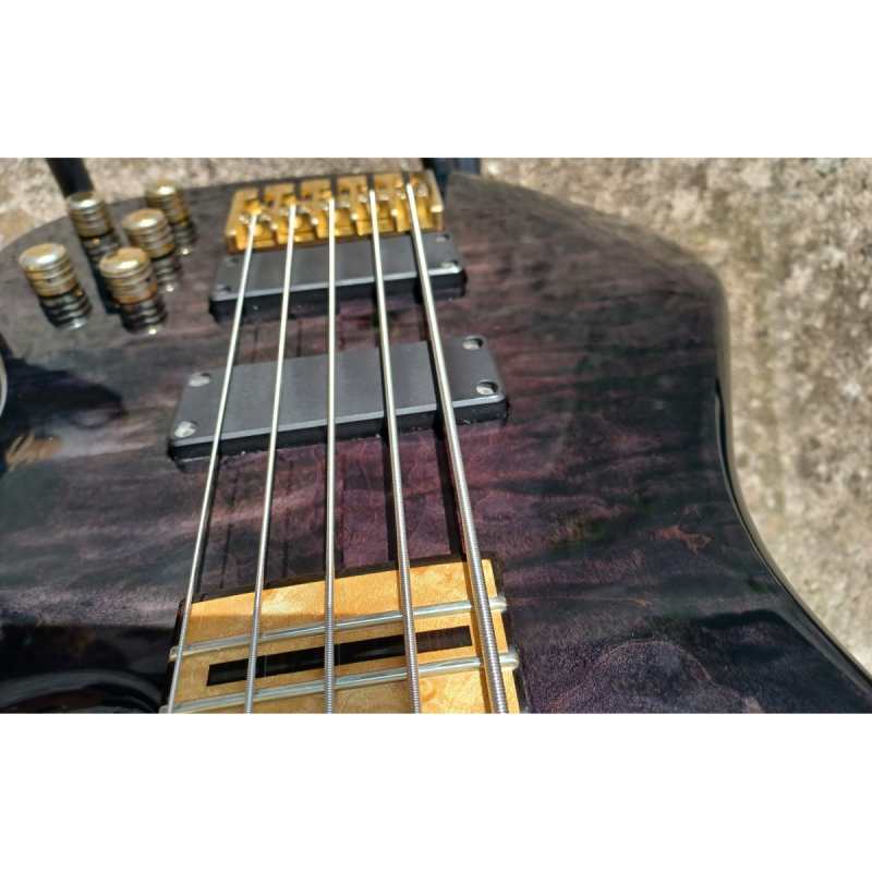 Overwater Contemporary J Series 5-String Bass, Trans Black, Secondhand - Image 10