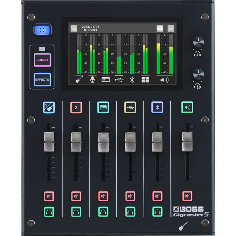 Boss Gigcaster 5 All-in-One Audio Hub For Streaming Musicians
