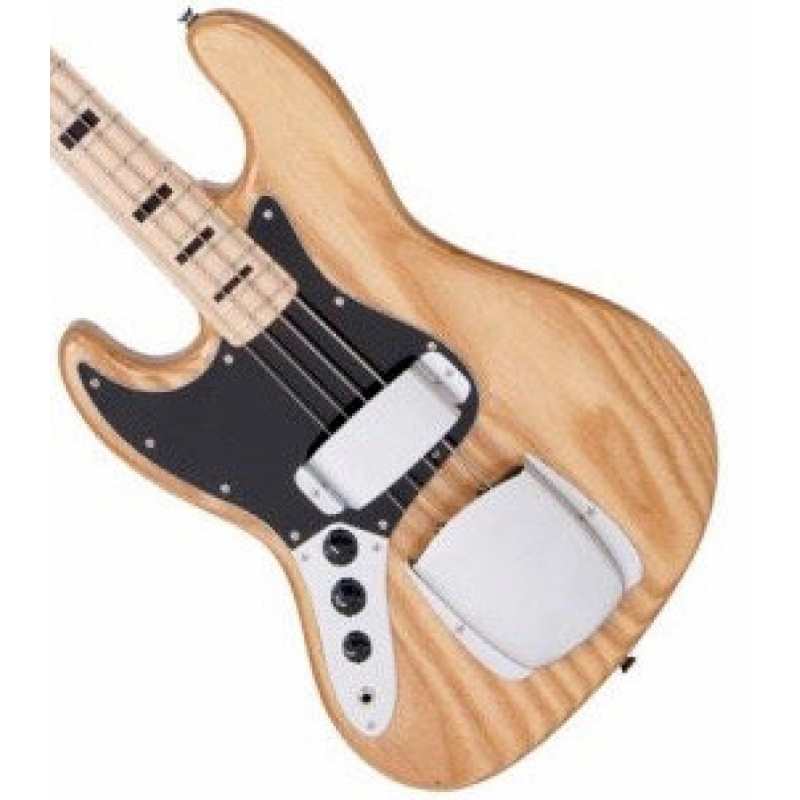 Vintage LVJ74 Reissued 70's 4-String Jazz Bass in Natural, Left-handed - Image 2
