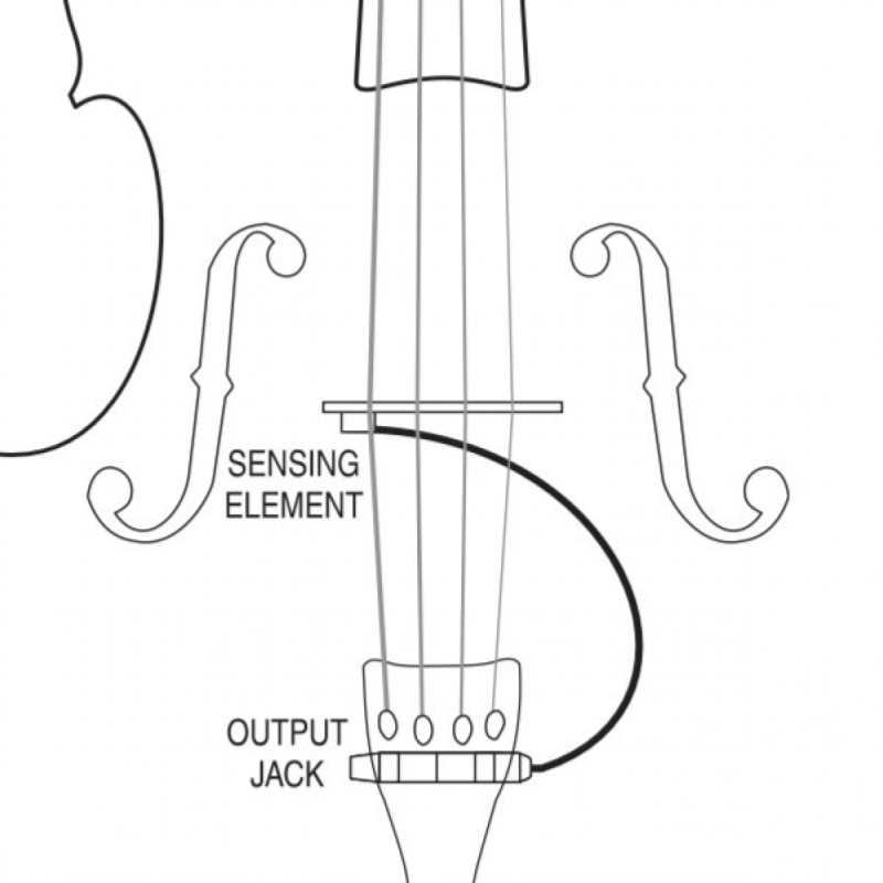 Fishman C100 Classic Series Cello Pickup (PRO-C10-0CE) - Image 2