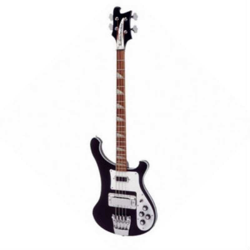 Rickenbacker 4003 USA Made 4-String Bass Guitar in Jetglo with Hard Case - Image 2