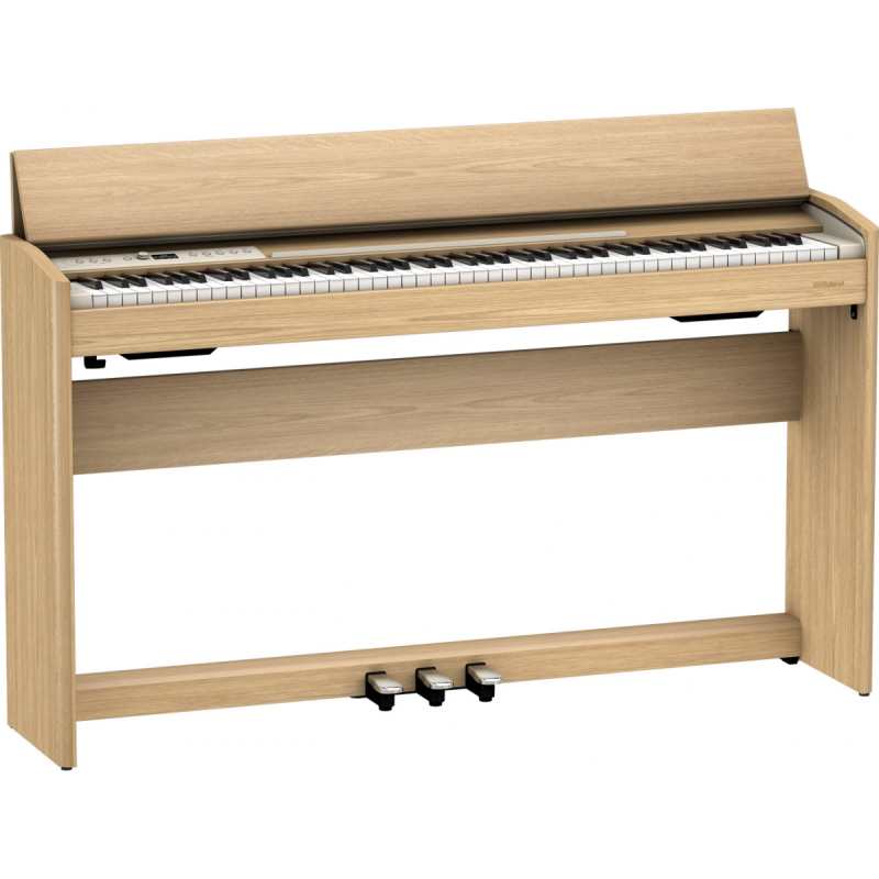 Roland F701 Slimline Digital Piano, Light Oak