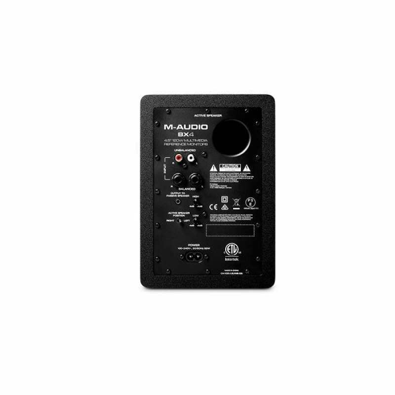 M-Audio BX4 4.5” Black Kevlar 120-Watt Multimedia Reference Monitors (Pair) - Image 3