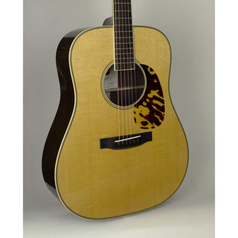 Atkin Historic Series White Rice Dreadnought Acoustic Guitar with Hard Case