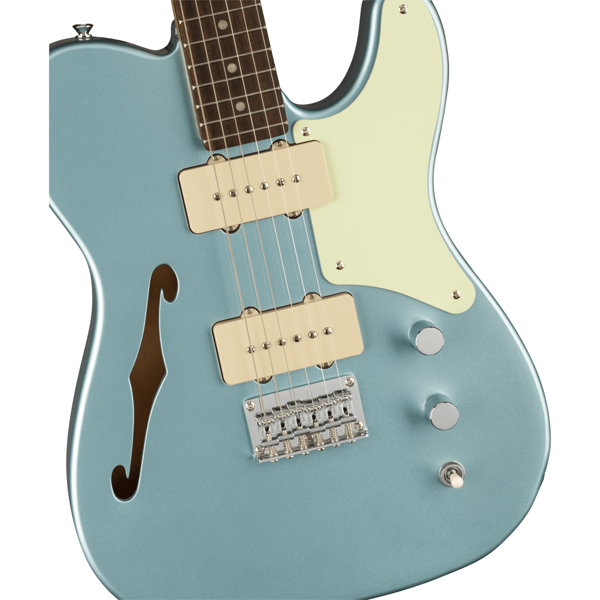 Squier FSR Paranormal Cabronita Telecaster Thinline, Ice Blue Metallic  (0377021983)