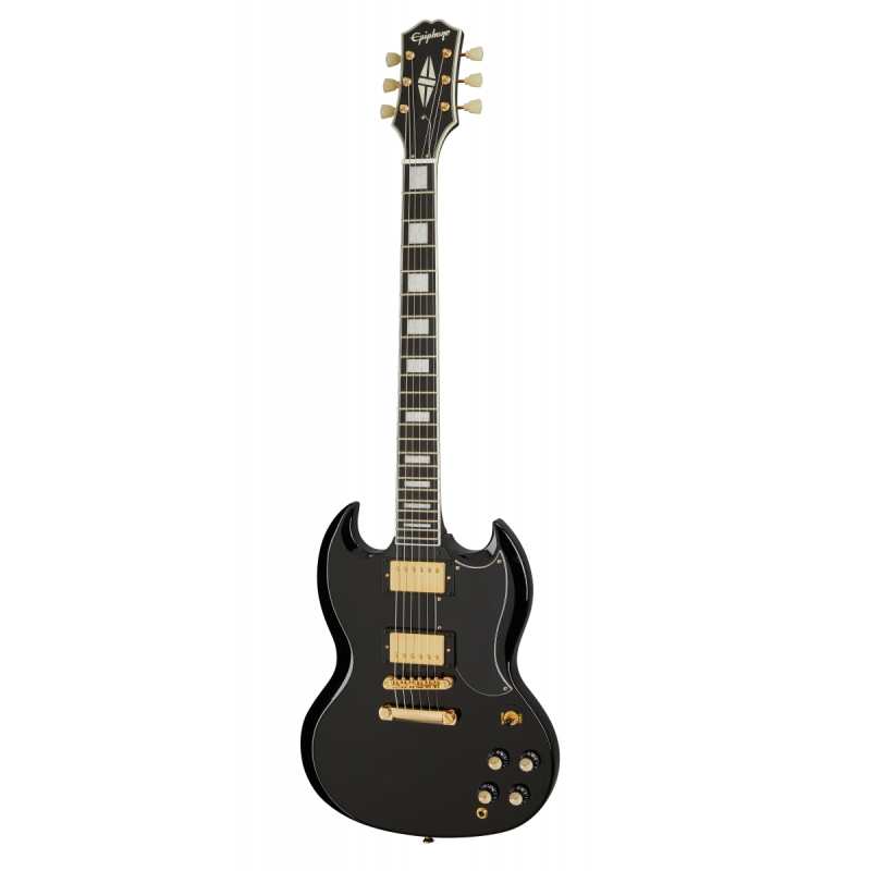 Epiphone Inspired By Gibson SG Custom, Ebony (EISCEBGH1) - Image 4