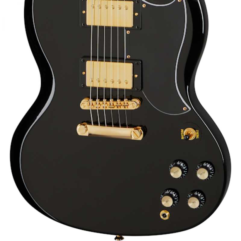 Epiphone Inspired By Gibson SG Custom, Ebony (EISCEBGH1) - Image 5