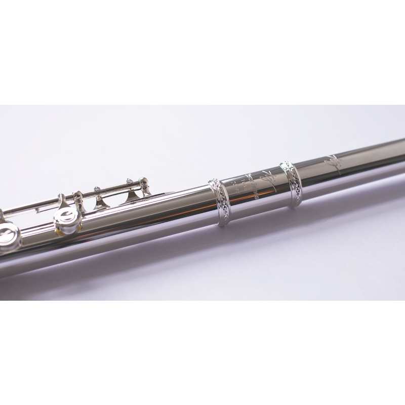 Trevor James 10XP Flute Outfit with Silver Lip Plate & Riser (10XE-P / 3042EASLRW) - Image 5
