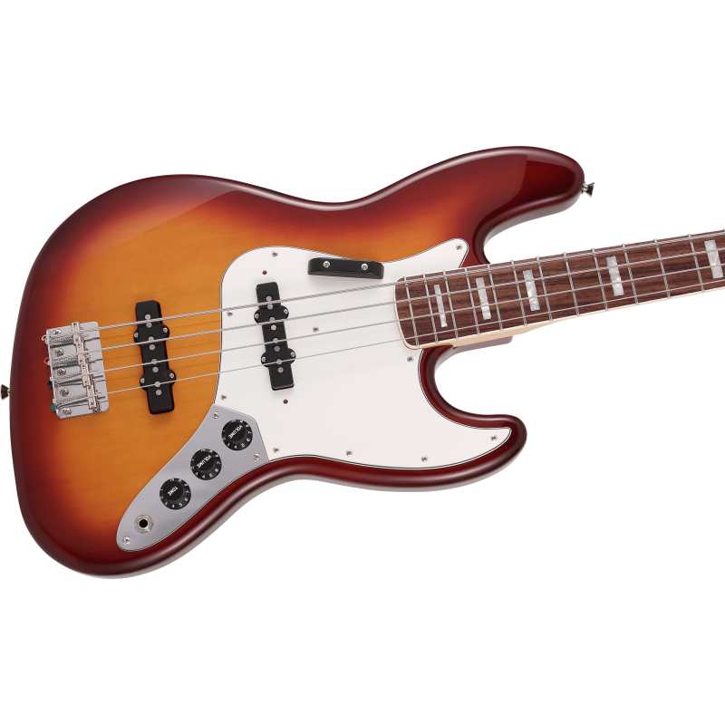 Fender Made in Japan Limited International Color Jazz Bass, Sienna Sunburst with Gig Bag - Image 2