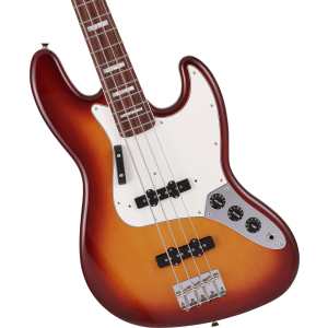 Fender Made in Japan Limited International Color Jazz Bass, Sienna Sunburst with Gig Bag
