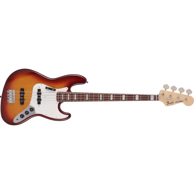 Fender Made in Japan Limited International Color Jazz Bass, Sienna Sunburst with Gig Bag - Image 5