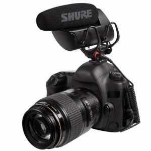 Shure VP83F Camera-Mount Condenser Microphone with Integrated Flash Recording