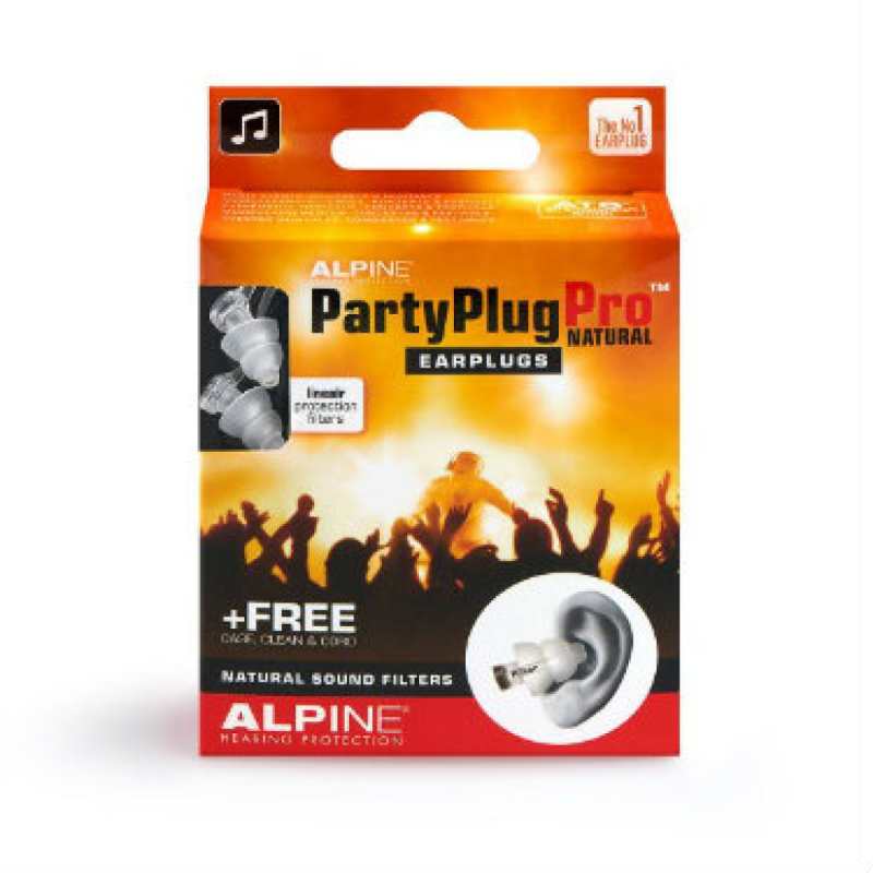 Alpine PartyPlug Pro Natural Ear Plugs - For Festival, Concert & Party-Goers - Image 4
