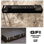 Black GFI S10SM+ Student 3x4 Model Single Neck 10 String Pedal Steel Guitar with 3 Pedals, 4 Knee Levers, and Hardcase - Made in USA