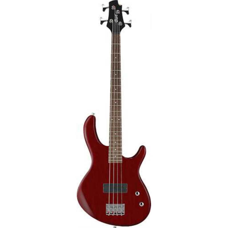 Cort Action Junior 4-String Short-scale Bass, Open Pore Black Cherry - Image 2
