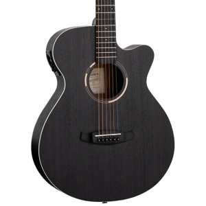 Tanglewood TWBB SFCE Electro-Acoustic Guitar in Smokestack Black Satin