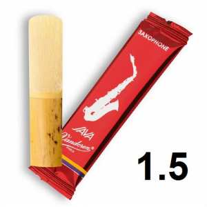 Vandoren Java Filed - Red Cut Baritone Saxophone Reeds Set of 5 - Strength 1.5