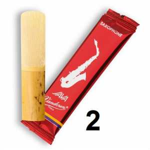 Vandoren Java Filed - Red Cut Baritone Saxophone Reeds Set of 5 - Strength 2