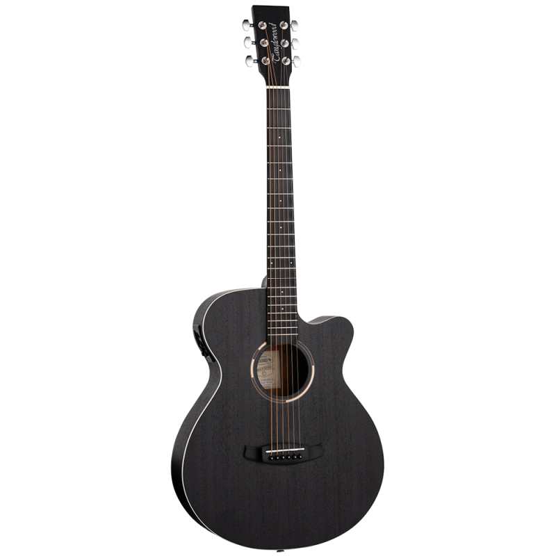 Tanglewood TWBB SFCE Electro-Acoustic Guitar in Smokestack Black Satin - Image 2